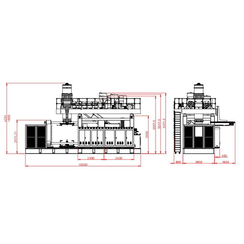 1000L IBC су ыдыстары үрлеуді қалыптау машинасын жинақтайды